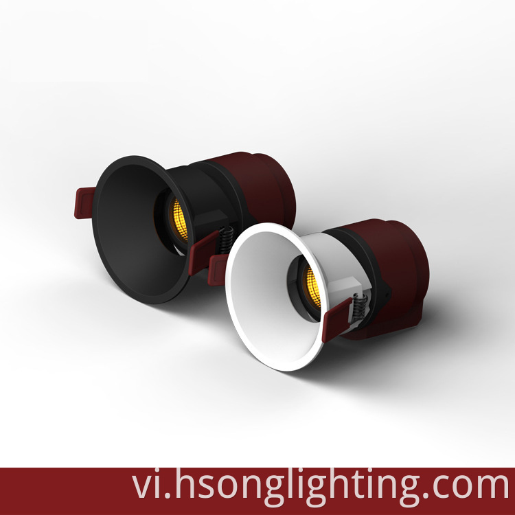 Hsong lõm Cob chống ánh sáng rực rỡ tường vuông Spotlight cho bất kỳ ứng dụng thương mại nào